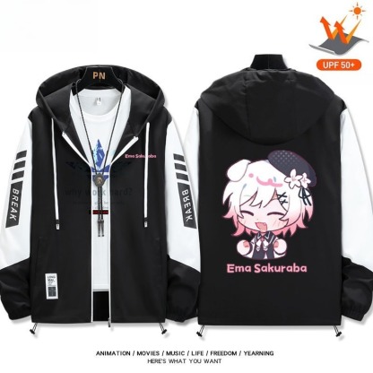 魔法少女的魔女審判 輕薄透氣拉鏈防曬衣外套