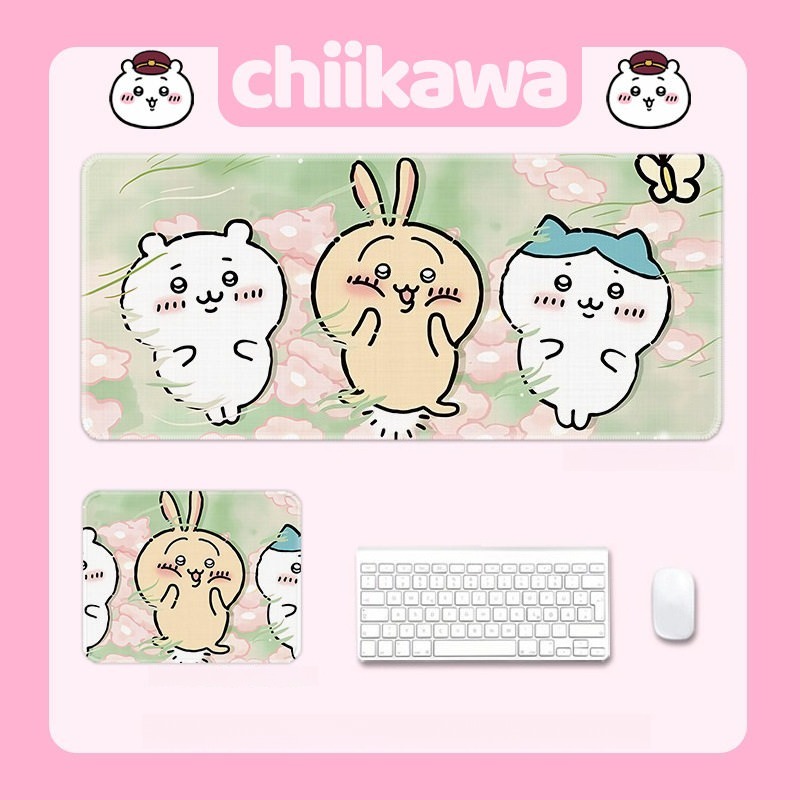 Chiikawa吉伊卡哇 主題桌墊 布質滑鼠墊