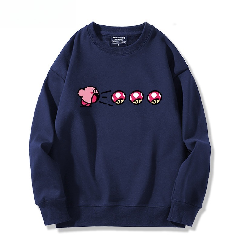 精靈寶可夢星之卡比 聯名親子情侶裝 圓領長袖