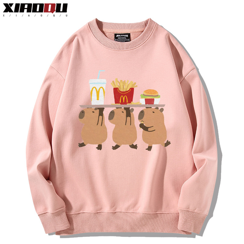 卡皮巴拉 2024親子情侶裝 圓領長袖