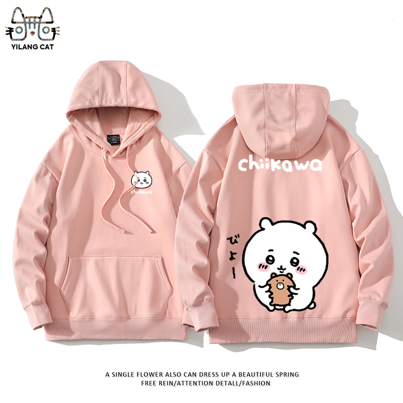 Chiikawa聯名衛衣2025秋冬新款親子情侶裝連帽衛衣