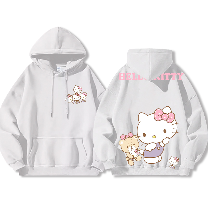 HelloKitty新款 寬鬆百搭 秋冬款 寬鬆連帽衛衣