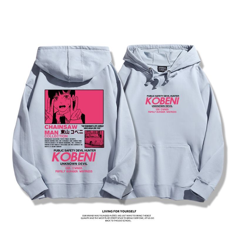 鏈鋸人新款 親子情侶男女款連帽衛衣