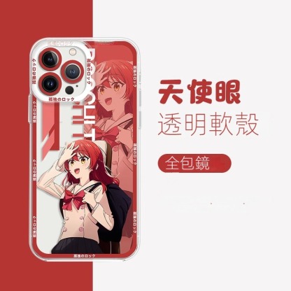 蘋果 系列孤獨搖滾天使眼透明防摔軟殼