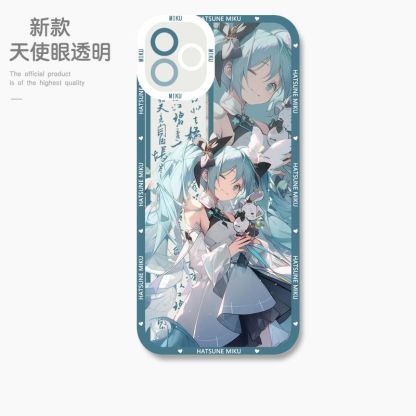 蘋果 系列初音未來天使眼透明防摔軟殼