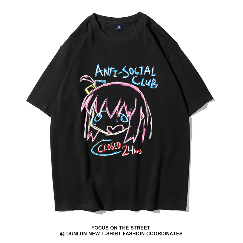 孤獨搖滾 2024親子情侶男女同款 純棉T恤