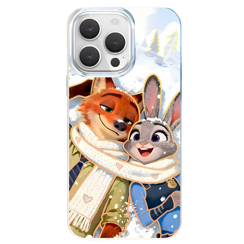 動物方城市極光金防摔手機殼