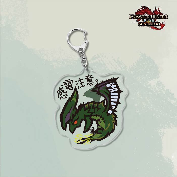 Monster Hunter Rise怪物獵人崛起滅盡龍雪鬼獸冰狼亞力克鑰匙扣掛飾【單買三件起送】