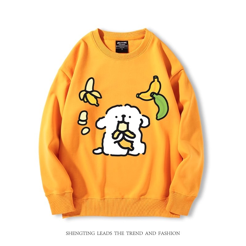 線條小狗 2024親子情侶裝 圓領長袖