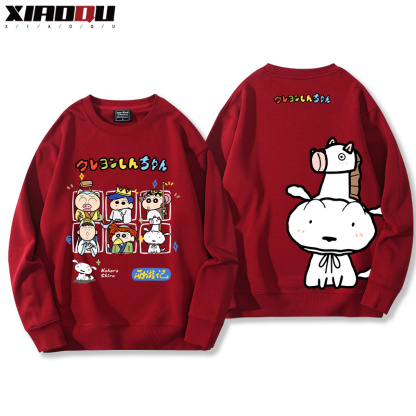 蠟筆小新聯名西遊記哈利波特玩具總動員小葵巴斯光年赫敏 2024親子情侶裝 圓領長袖