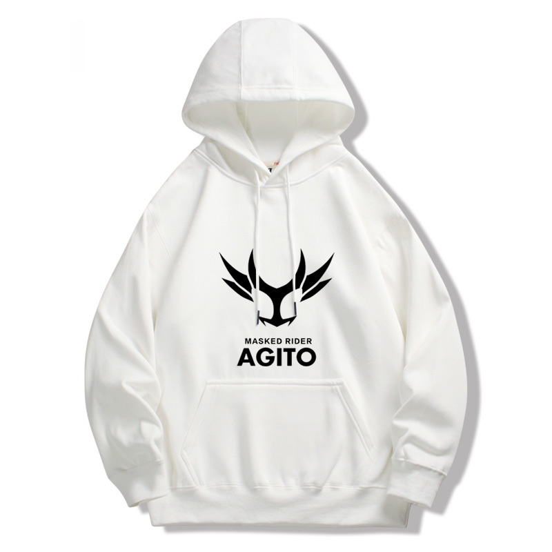 假面騎士 衛衣2024秋冬新款親子情侶裝薄絨款連帽衛衣