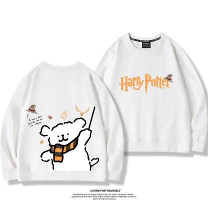 線條小狗2023親子情侶裝 圓領長袖