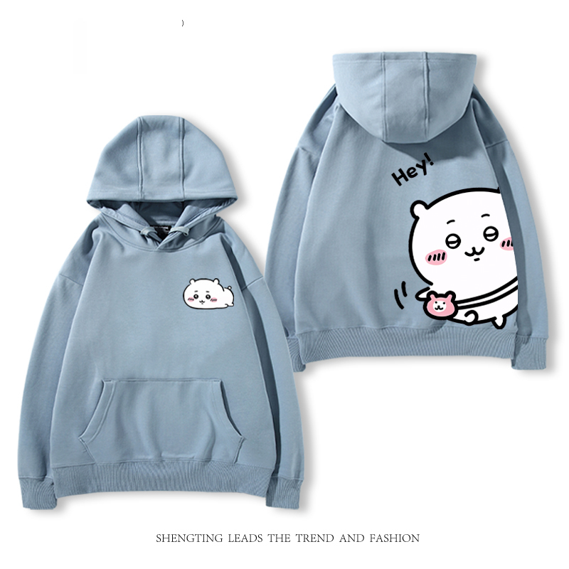 chiikawa 2024秋冬新款親子情侶裝薄絨款連帽衛衣