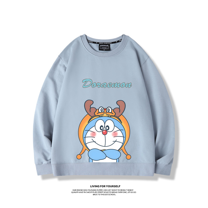 叮噹貓聯名龍年2024親子情侶裝 圓領長袖