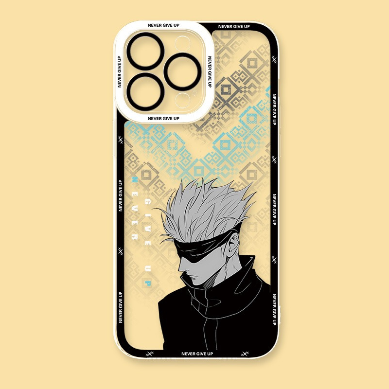 黑白動漫天使眼透明防摔軟殼