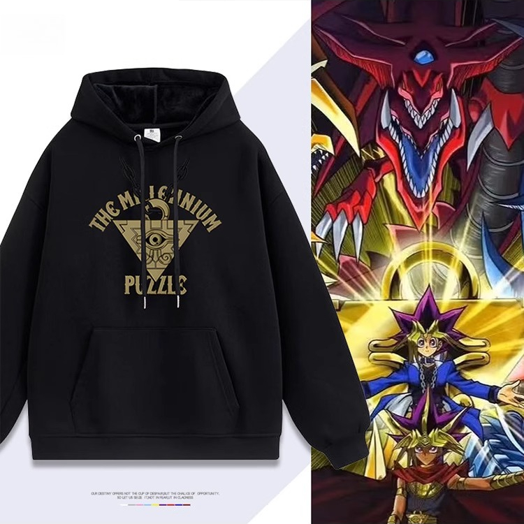 遊戲王 聯名衛衣2025秋冬新款 親子情侶裝連帽衛衣