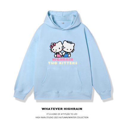 HelloKitty新款 寬鬆百搭 秋冬款 寬鬆連帽衛衣