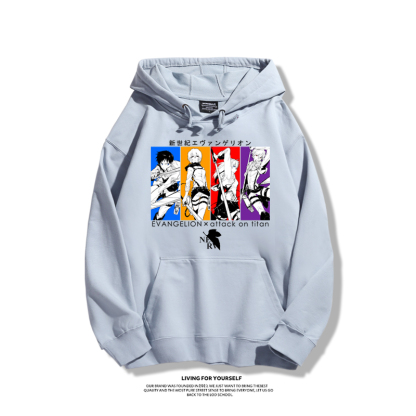 EVA新世紀福音戰士聯名衛衣2025秋冬新款親子情侶裝連帽衛衣