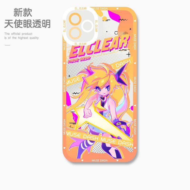 蘋果 系列喵斯快跑 初音未來天使眼透明防摔軟殼