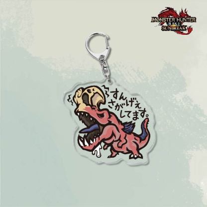 Monster Hunter Rise怪物獵人崛起滅盡龍雪鬼獸冰狼亞力克鑰匙扣掛飾【單買三件起送】