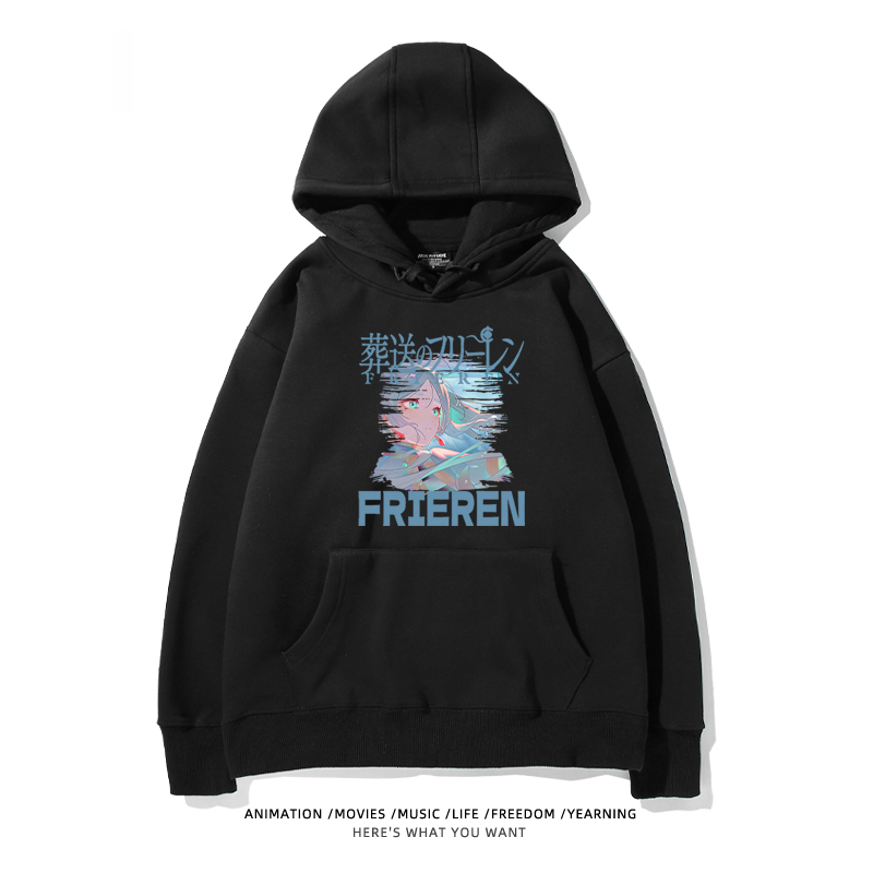 葬送的芙莉蓮 2024秋冬新款親子情侶裝薄絨款連帽衛衣