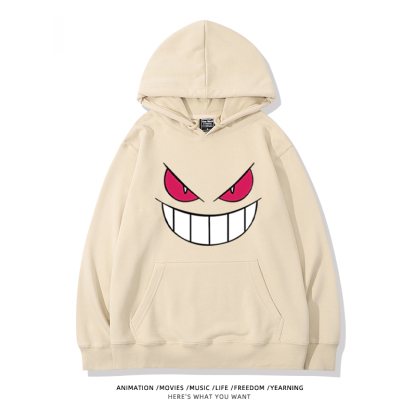 寶可夢 聯名衛衣2024秋冬新款親子情侶裝薄絨款連帽衛衣