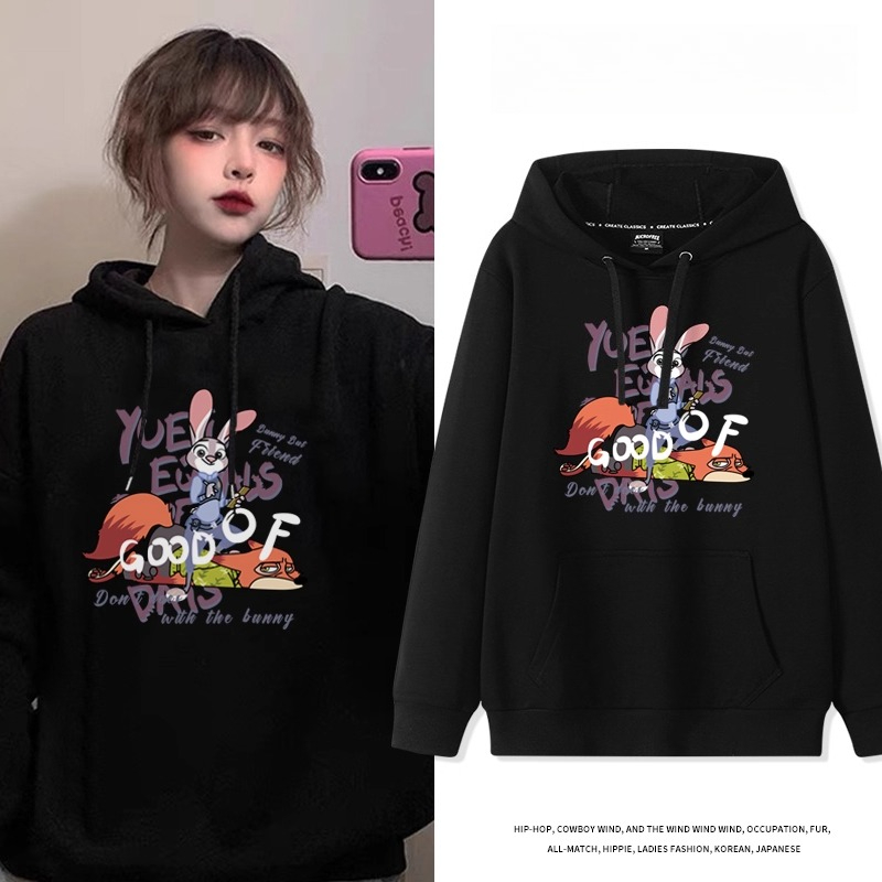 瘋狂動物城 聯名衛衣2025秋冬新款 親子情侶裝連帽衛衣