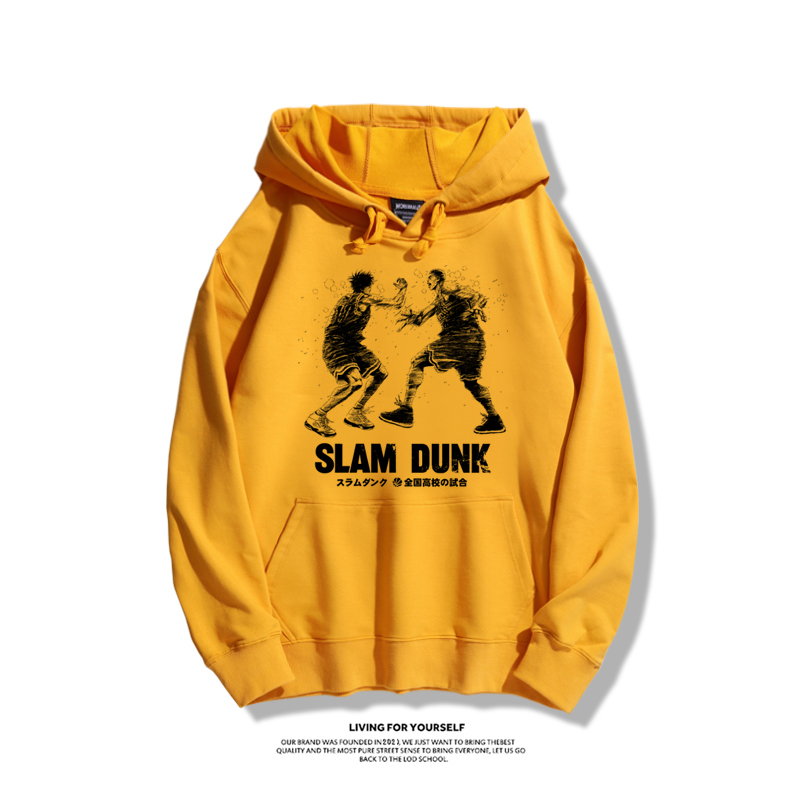 灌籃高手聯名衛衣2023秋冬新款親子情侶裝薄絨款連帽衛衣