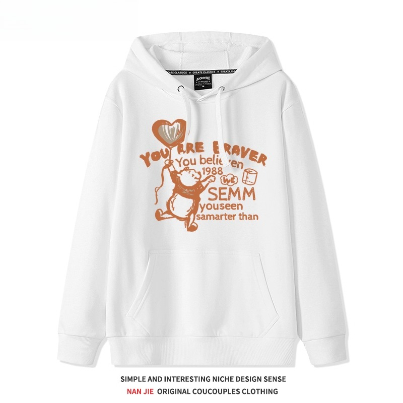 小熊維尼 聯名衛衣2025秋冬新款親子情侶裝連帽衛衣