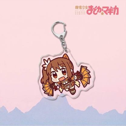 魔法少女小圓鹿目圓曉美焰美樹沙耶香巴麻美亞力克鑰匙扣立牌掛飾【單買三件起送】