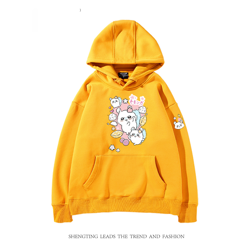 chiikawa 2024秋冬新款親子情侶裝薄絨款連帽衛衣