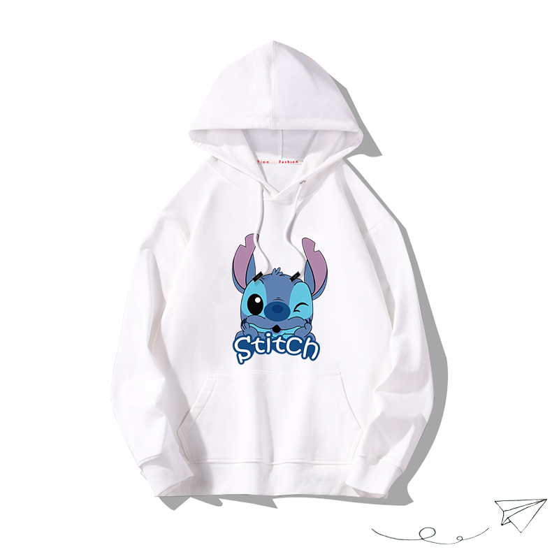 史迪仔聯名hiphop2025秋冬新款 親子情侶男女連帽衛衣