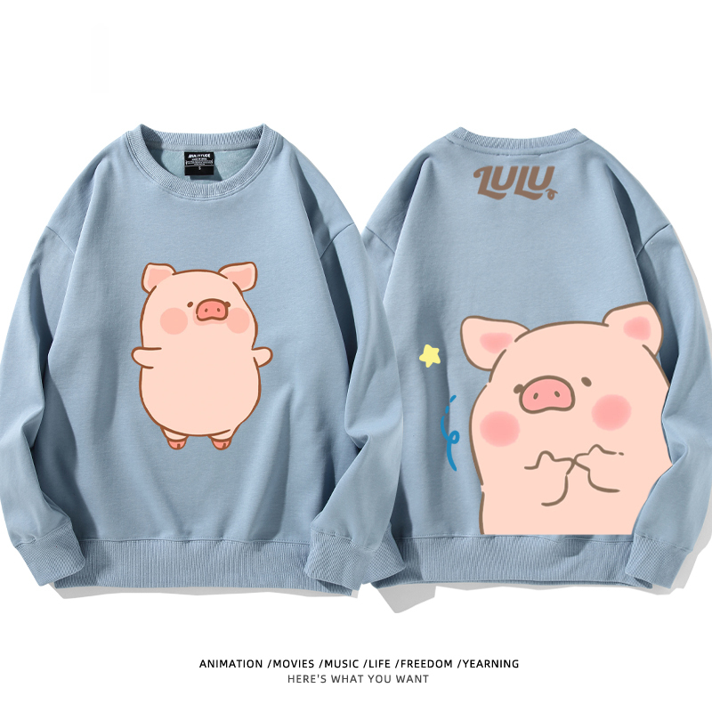 LuLu豬 聯名2024親子情侶裝 圓領長袖