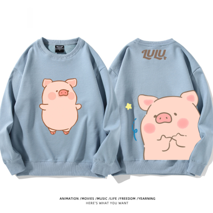 LuLu豬 聯名2024親子情侶裝 圓領長袖
