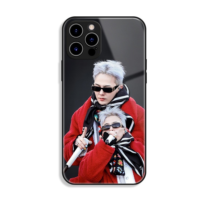 GD權志龍新款高清全包防摔玻璃殼