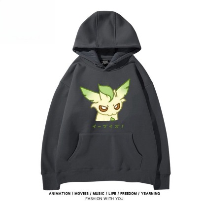 寶可夢伊布家族 聯名衛衣秋冬新款親子情侶裝連帽衛衣