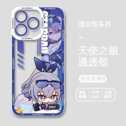 蘋果 系列銀狼星穹鐵道天使眼透明防摔軟殼