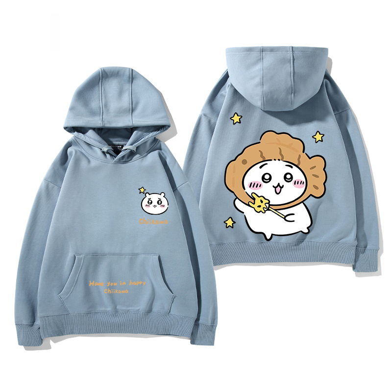 吉伊卡哇chiikawa小可愛吉伊烏薩奇小八聯名周邊衛衣百搭情侶衣服