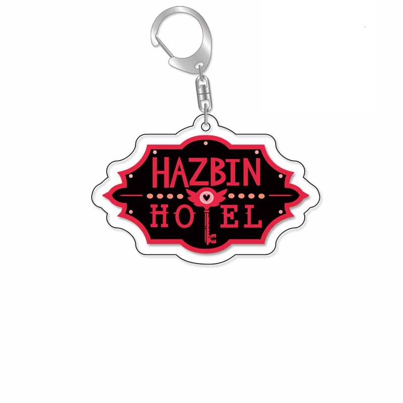 地獄客棧亞克力鑰匙扣 掛件 Hazbin Hotel動漫周邊掛飾【單買三件起送】