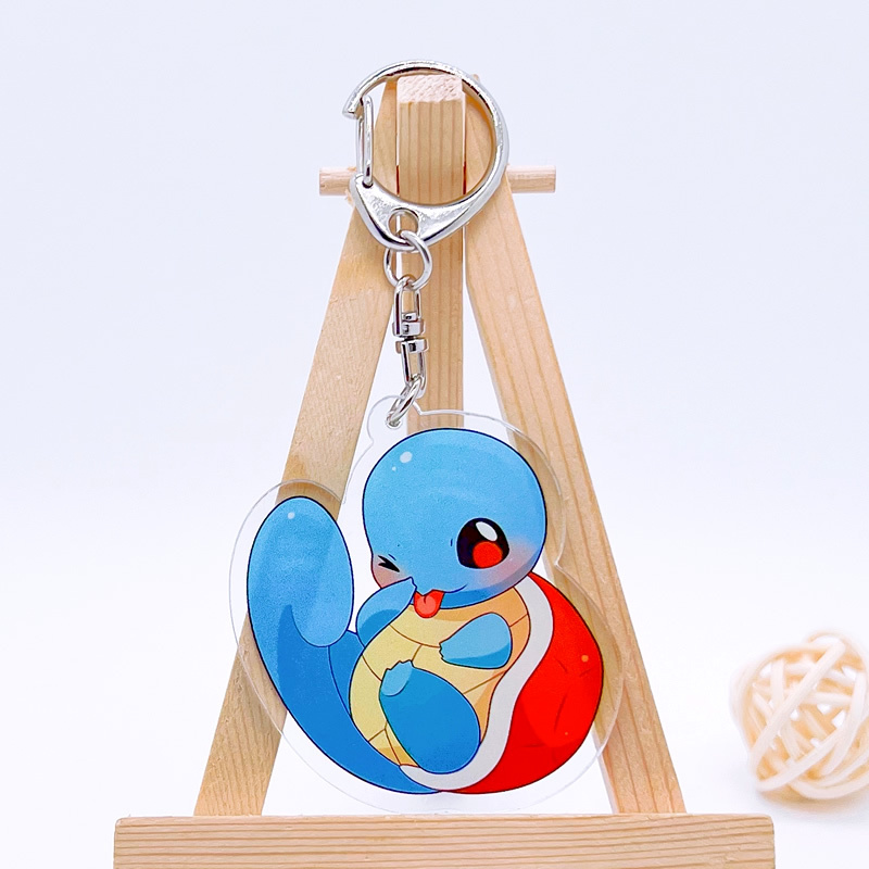 寶可夢繫列 暴萌耿鬼可達鴨超夢亞克力掛件雷丘噴火龍水箭龜掛飾 鑰匙扣