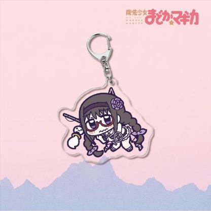 魔法少女小圓鹿目圓曉美焰美樹沙耶香巴麻美亞力克鑰匙扣立牌掛飾【單買三件起送】