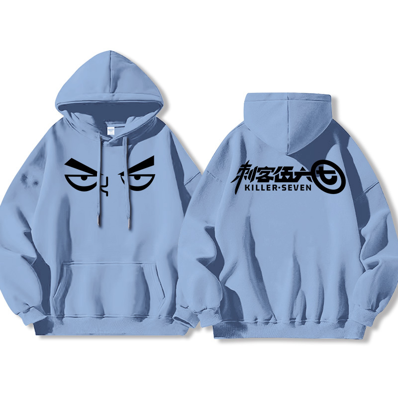 刺客伍六七 2025秋冬新款親子情侶裝薄絨款連帽衛衣