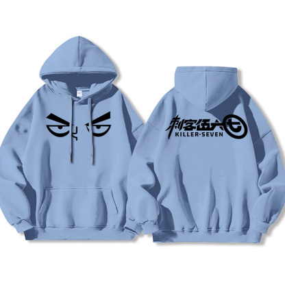 刺客伍六七 2025秋冬新款親子情侶裝薄絨款連帽衛衣