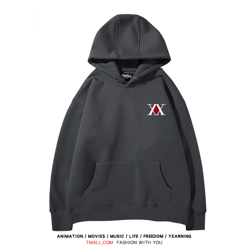 全職獵人 聯名衛衣2024秋冬新款親子情侶裝薄絨款連帽衛衣