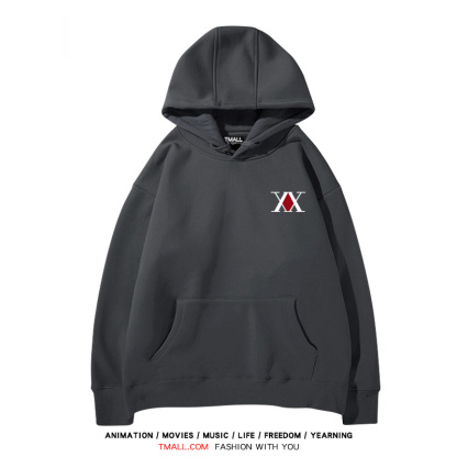 全職獵人 聯名衛衣2024秋冬新款親子情侶裝薄絨款連帽衛衣