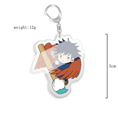 鑰匙扣咒術迴戰伏黑惠五條悟虎杖野薔薇熊貓雙面亞克力掛飾【單買三件起送】