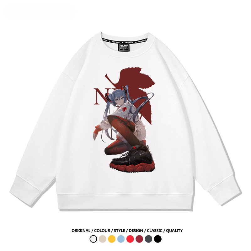 初音未來聯名EVA 2024親子情侶裝 圓領長袖