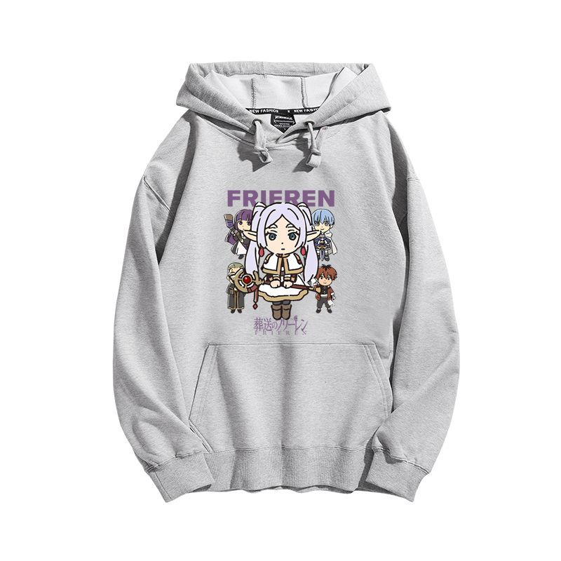 葬送的芙莉蓮2023秋冬新款親子情侶裝薄絨款連帽衛衣