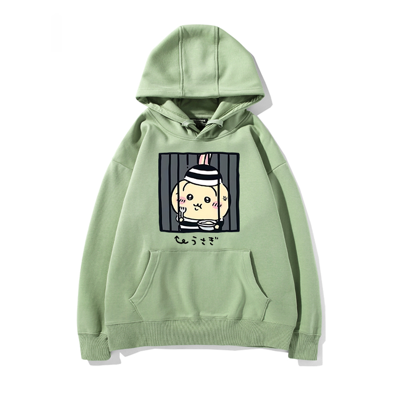 chiikawa 2024秋冬新款親子情侶裝薄絨款連帽衛衣