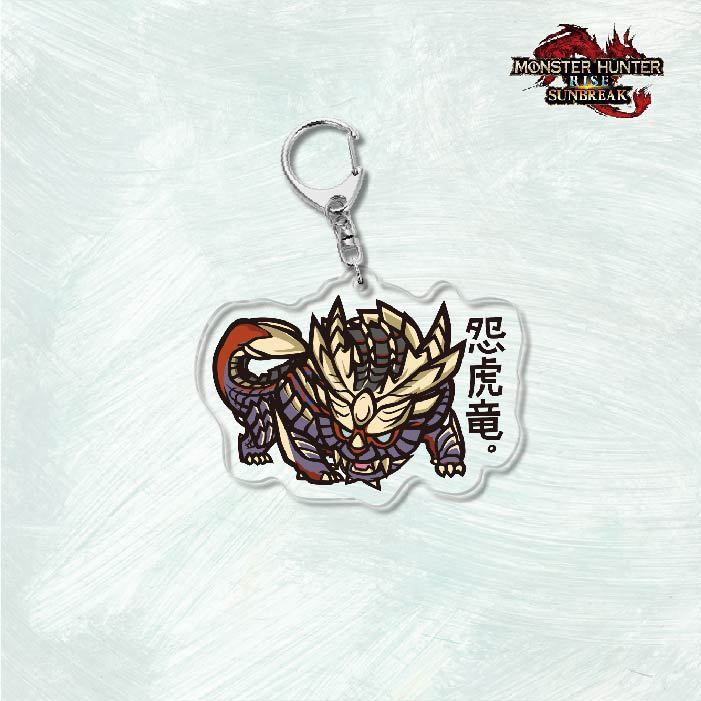 Monster Hunter Rise怪物獵人崛起滅盡龍雪鬼獸冰狼亞力克鑰匙扣掛飾【單買三件起送】
